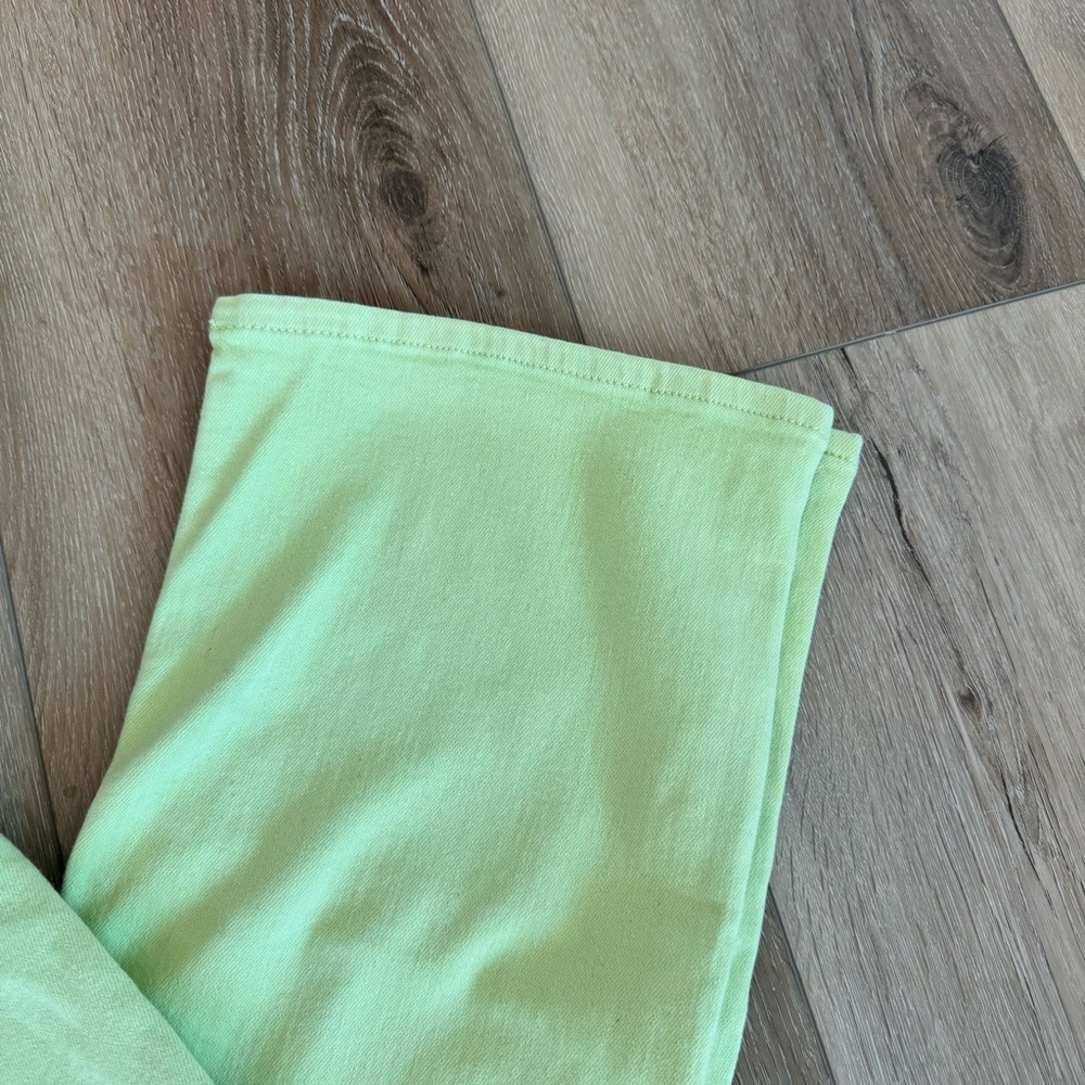 Anthropologie by Pilcro The Yaya Pant Stylish Light Green Flared Jeans Size 32 - Picture 7 of 12
